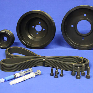 Yanmar Marine Serpentine Pulley Kit for Engines: 3JH, 3JH2, 3JH3, 4JH, 4JH2, 4JHE