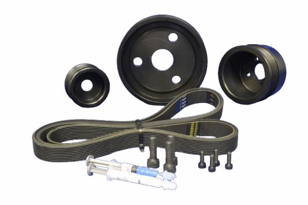 Volvo Marine Serpentine Pulley Kit for Engines: D2-50, D2-55, D2-55A and D2-75